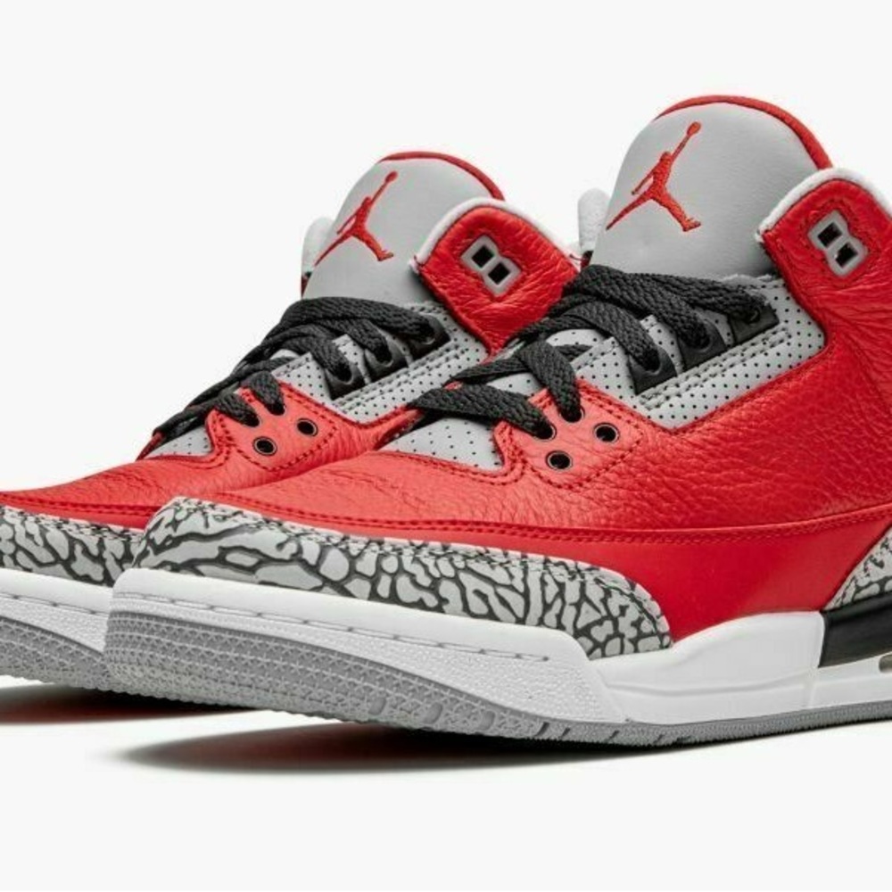 Nike Air Jordan 3 Retro Mens 5 / Womens 6.5 CU2277-600 - Picture 2 of 7